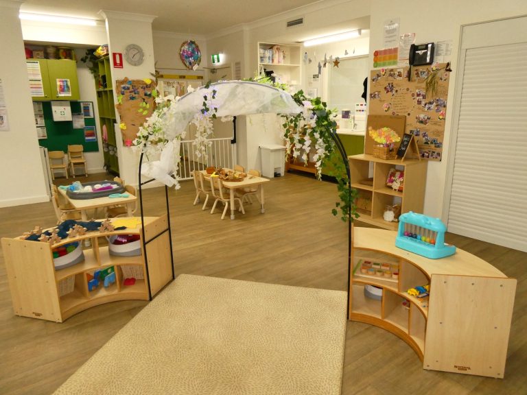 Toddlers playing in Koala's Room (1-2 years) at Macarthur Early Learning