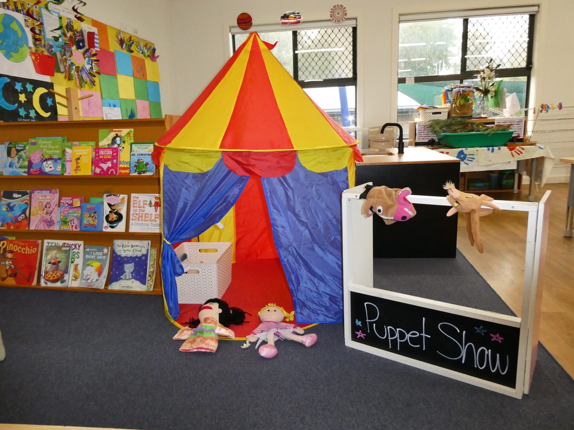 Preschoolers in Kangaroo's Room (4-5 years) school readiness program at Macarthur Early Learning