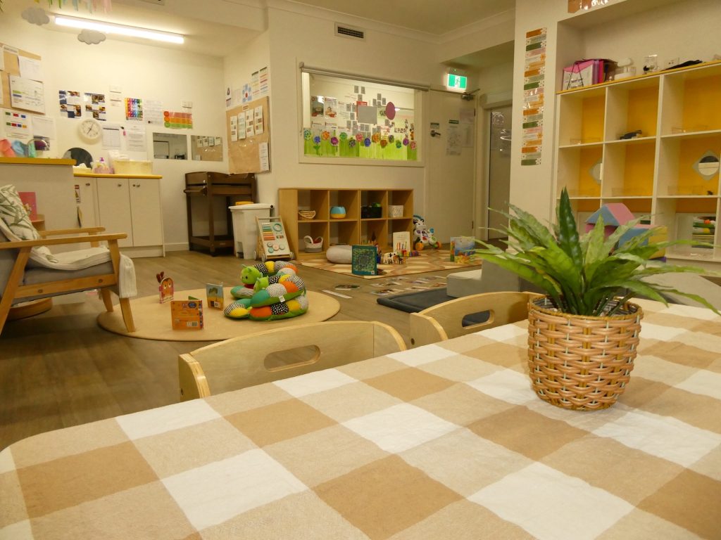 Babies exploring in Joey's Room (0-1 years) at Macarthur Early Learning