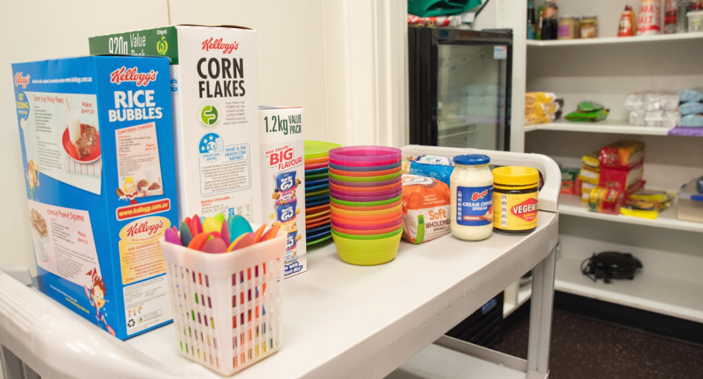 Fresh nutritious meals prepared in the kitchen at Macarthur Early Learning